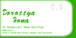 dorottya homa business card